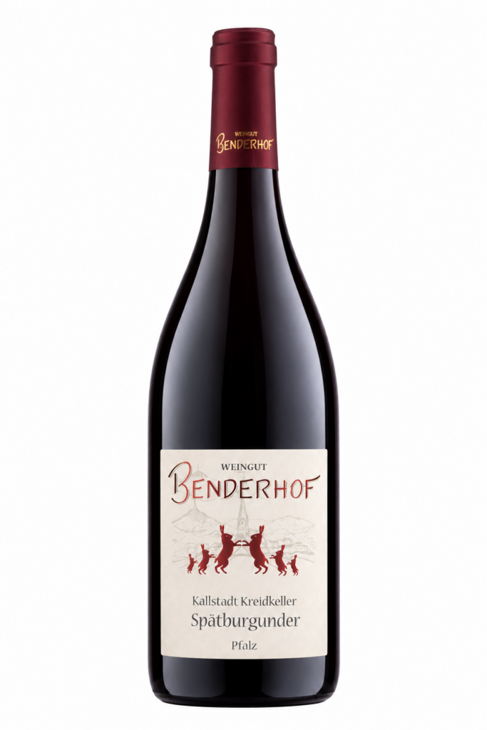 Flasche Spätburgunder Kallstadt Kreidkeller – Weingut Benderhof